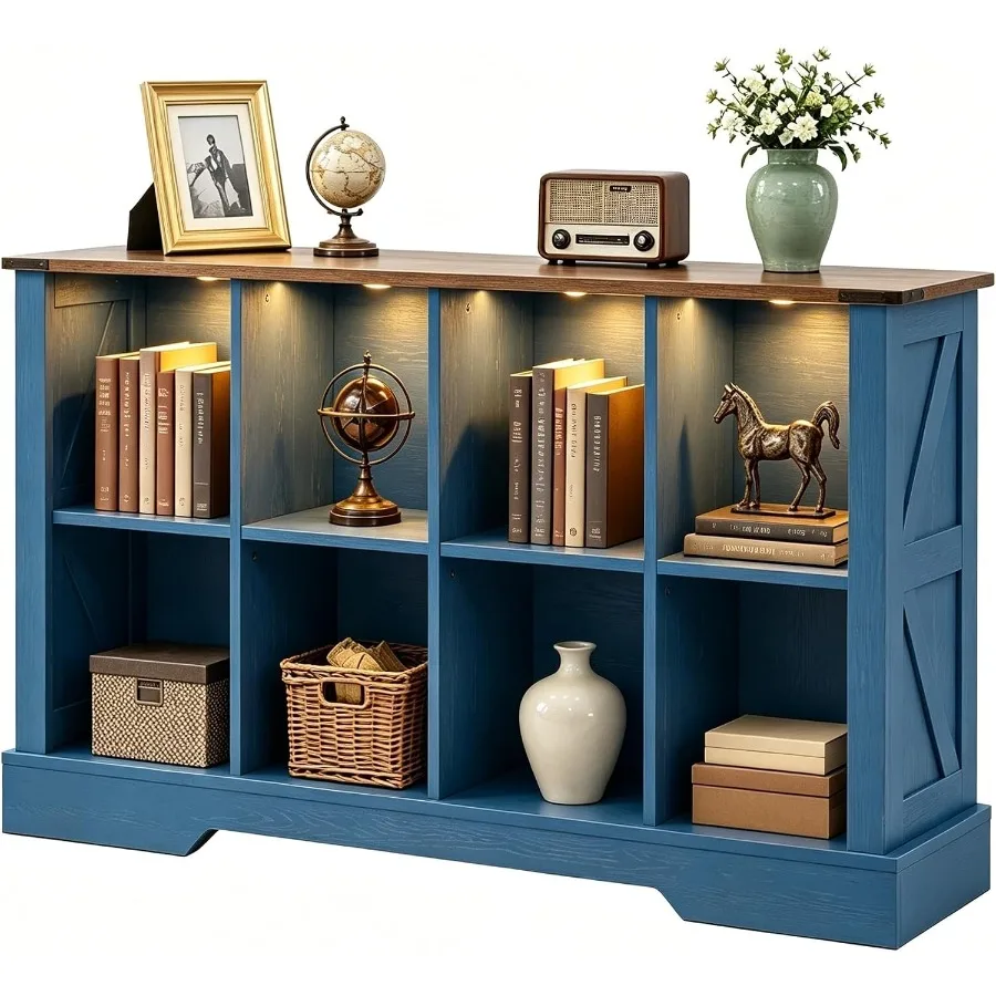 Bookshelf - Organisateur de rangement à 8 compartiments,