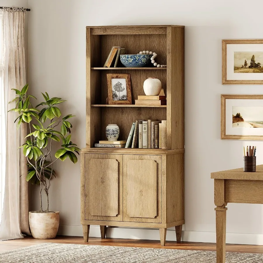 Bookshelf - 72,8 Étagère haute avec portes pour