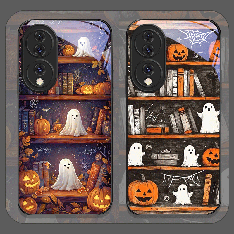Bookshelf - Coque de téléphone en verre trempé,