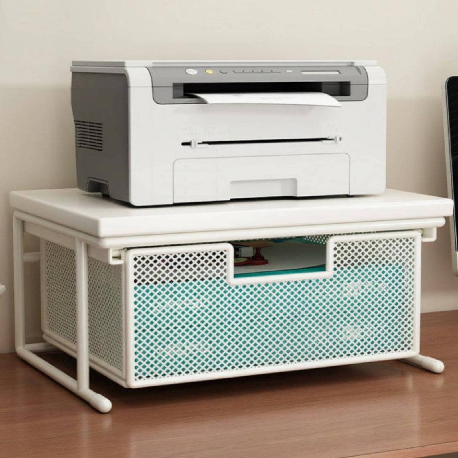 Printer Stand - Support d'imprimante avec tiroir, support d'imprimante