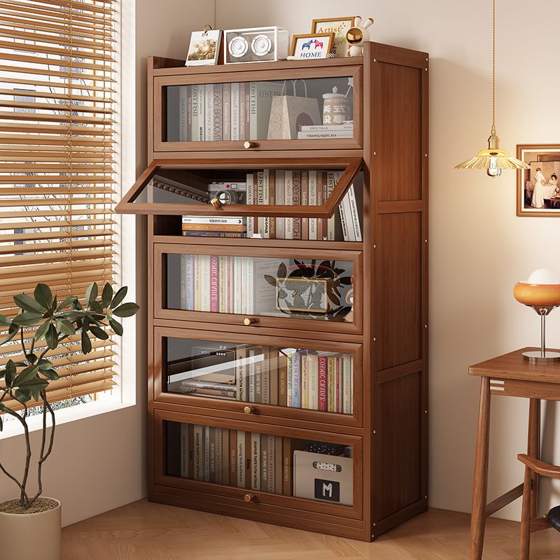 Bookshelf - Bibliothèque en bambou multifonctionnelle, grande capacité,