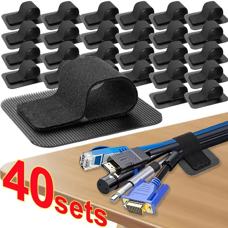 Desk Organizer - 4-40 Ensembles de gestion des câbles