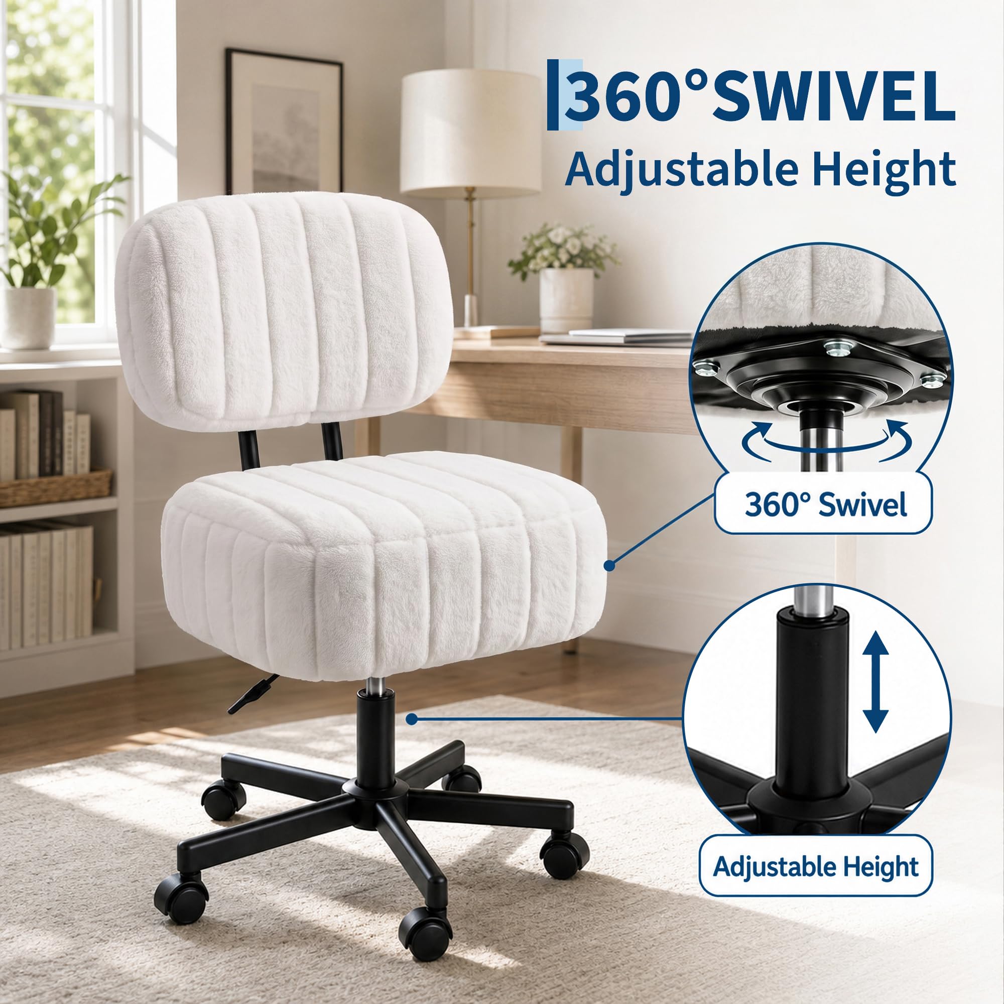 Chaise de coiffeuse avec range - Office Stool avis et prix