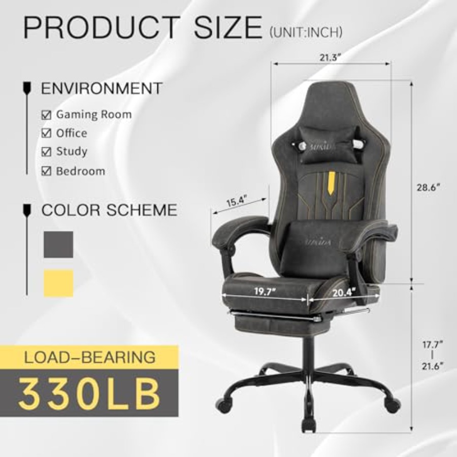 Chaise de jeu avec repose-pied - Office Chair Cushion avis et prix