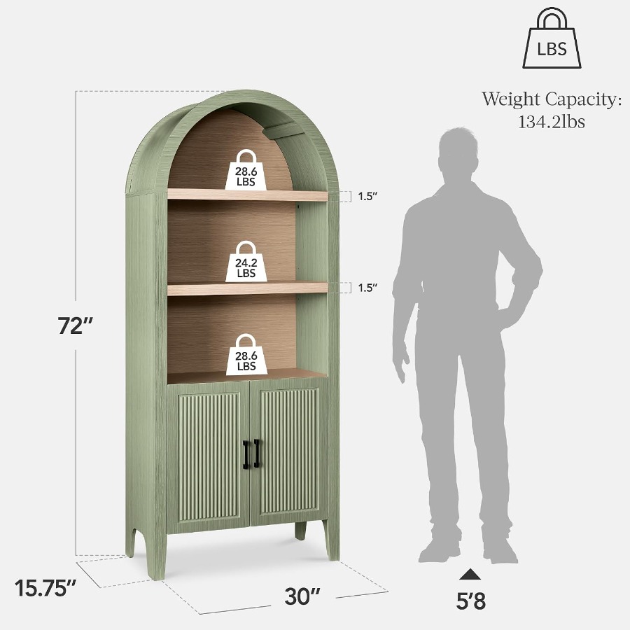 Armoire de garde-manger arquée - Bookshelf avis et prix