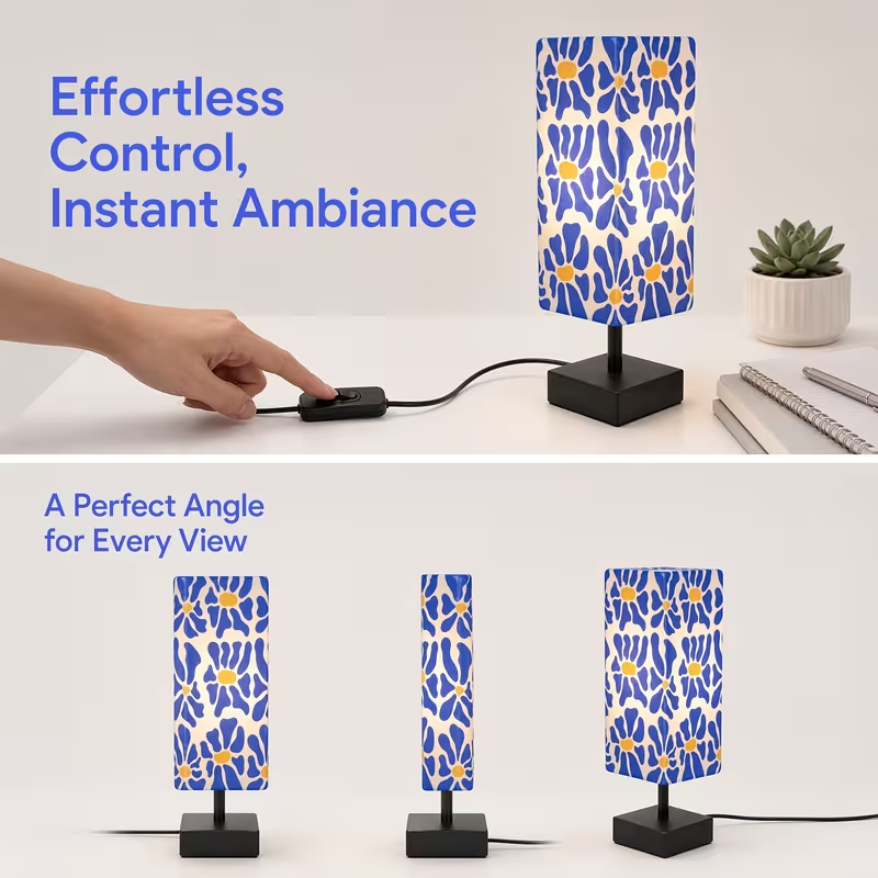 Lampe de table florale moderne - Desk Lamp avis et prix