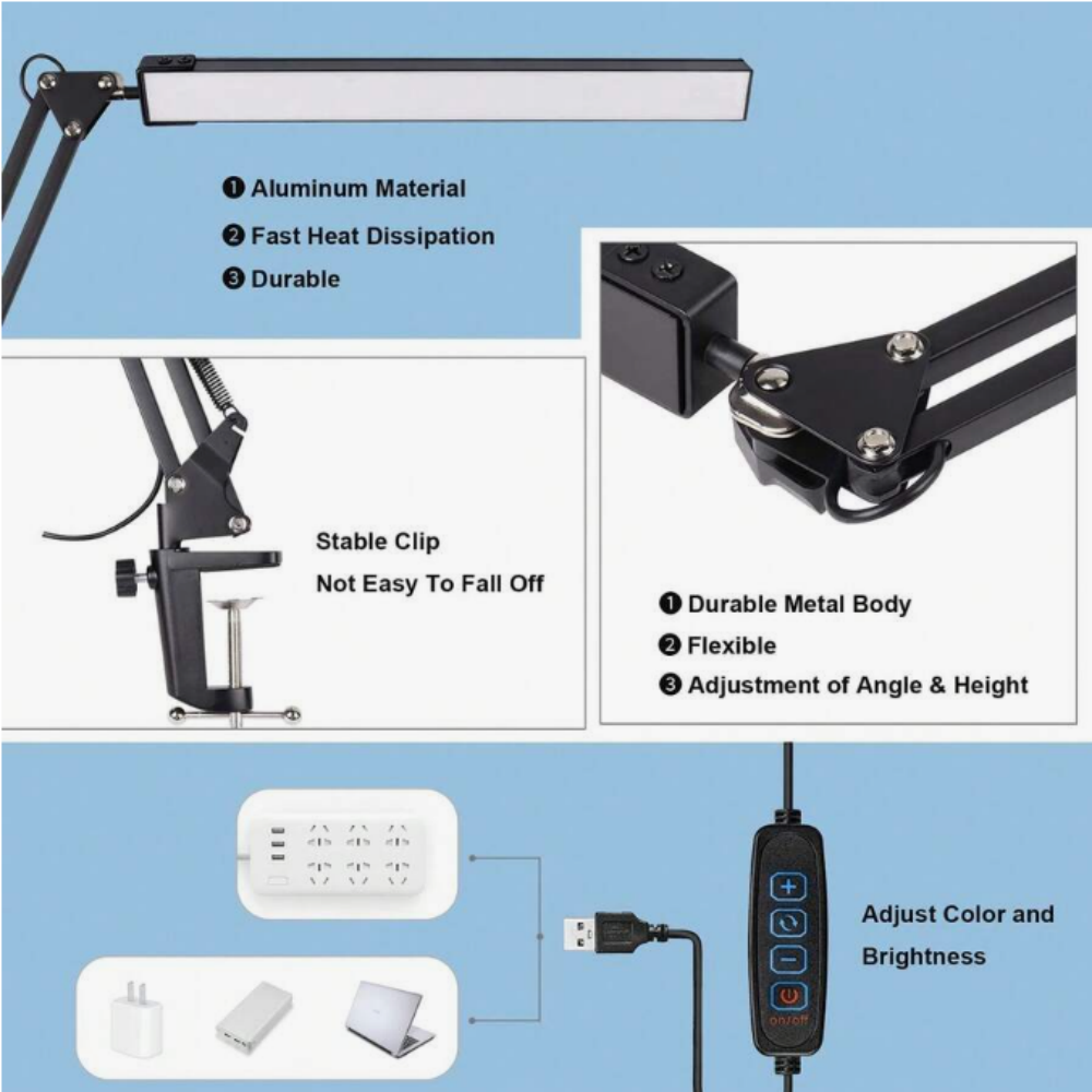 Lampe de bureau LED pour la ma - Desk Lamp avis et prix